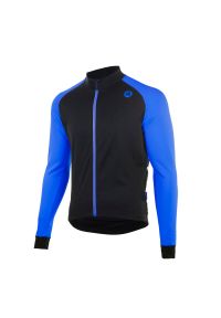ROGELLI - Koszulka kolarska CALUSO 2.0 z długim rękawem, niebieska. Kolor: niebieski, wielokolorowy, czarny. Długość rękawa: długi rękaw. Długość: długie. Sport: kolarstwo