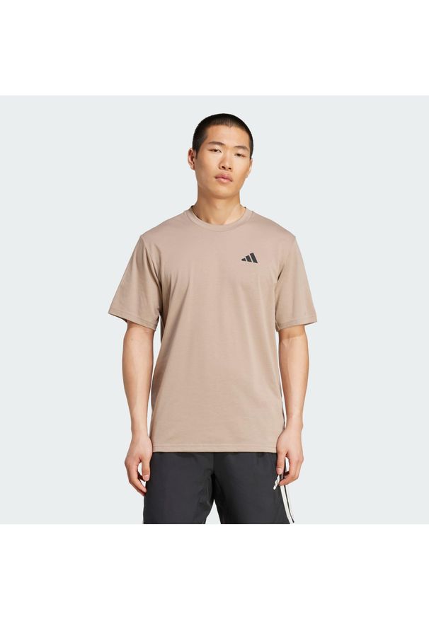 Adidas - Train Essentials Feelready Training Tee. Kolor: wielokolorowy, czarny, brązowy. Materiał: materiał