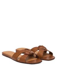 Polo Ralph Lauren Klapki O-Ring 818955857001 Brązowy. Kolor: brązowy. Materiał: skóra #6