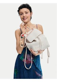 Desigual Plecak 26SAKP18 Kremowy. Kolor: kremowy. Materiał: skóra #8