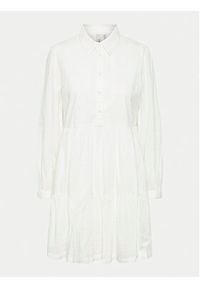 YAS Sukienka koszulowa Tia 26032815 Biały Regular Fit. Kolor: biały. Materiał: bawełna. Typ sukienki: koszulowe #4