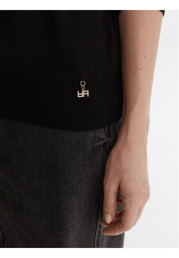 Artigli Sweter ACMA002801 Czarny Regular Fit. Kolor: czarny. Materiał: syntetyk