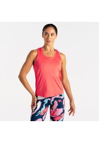 DARE 2B - Damska koszulka sportowa bez rękawów Modernize II. Kolor: czerwony, wielokolorowy, różowy. Długość rękawa: bez rękawów. Sport: turystyka piesza #1