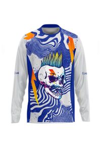 C-LAB - Koszulka MTB Enduro z długim rękawem Punk. Kolor: niebieski, wielokolorowy, biały. Materiał: tkanina. Długość rękawa: długi rękaw. Długość: długie. Sport: kolarstwo #1