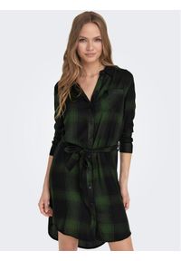 only - ONLY Sukienka koszulowa 15238033 Zielony Regular Fit. Kolor: zielony. Materiał: wiskoza. Typ sukienki: koszulowe #1