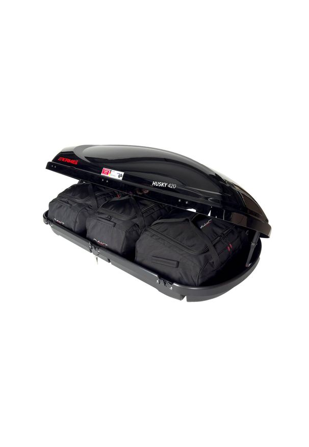 KJUST - Torby Do Boksu Dachowego Kamei Husky 420 3Szt Kjust. Kolor: czarny. Styl: sportowy