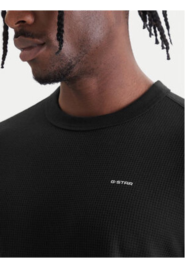 G-Star RAW - G-Star Raw T-Shirt D28609-E383 Czarny Regular Fit. Kolor: czarny. Materiał: bawełna