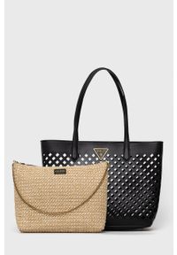 Guess torebka kolor czarny. Kolor: czarny. Rodzaj torebki: na ramię #1