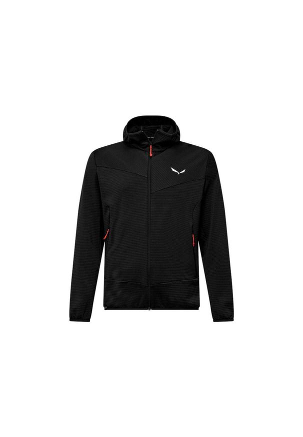 Salewa - Bluza trekkingowa męska Puez Altavia PL HD. Typ kołnierza: kaptur. Kolor: czarny. Materiał: materiał