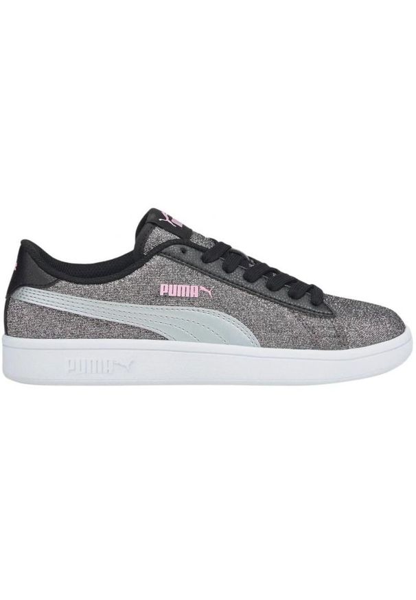 Buty Puma Smash v2 Glitz Glam Jr 367377 26 czarne. Zapięcie: sznurówki. Kolor: czarny. Materiał: syntetyk, guma. Szerokość cholewki: normalna