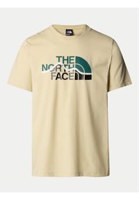 The North Face T-Shirt Mountain Line NF0A87NT Beżowy Regular Fit. Kolor: beżowy. Materiał: bawełna