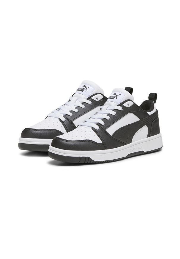 Puma - Młodzieżowe sneakersy Rebound V6 Lo PUMA White Black. Kolor: biały, wielokolorowy, czarny. Materiał: materiał, syntetyk