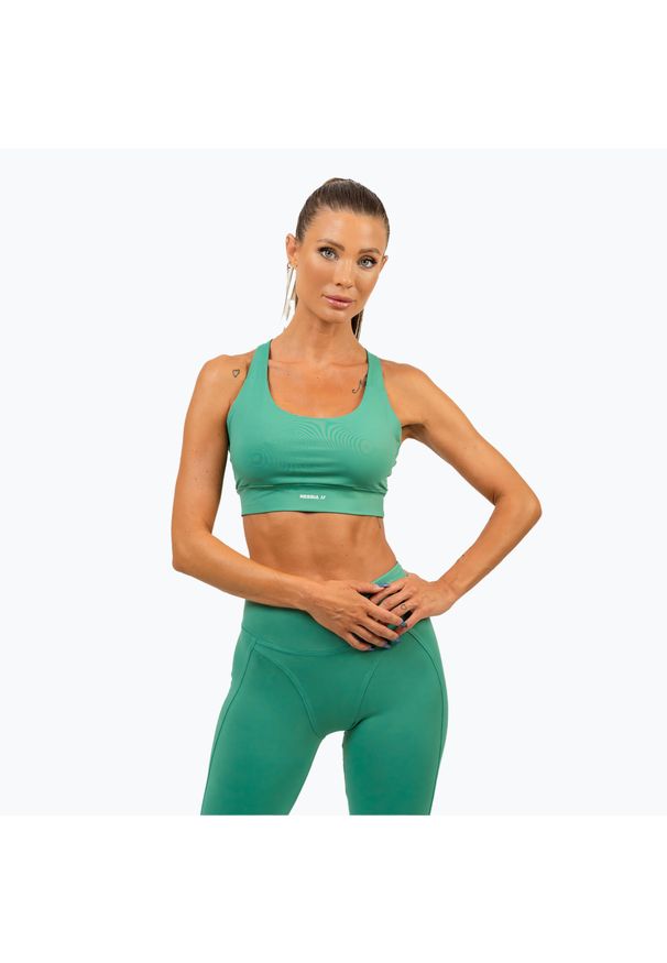 Biustonosz NEBBIA Flex. Kolor: zielony. Sport: fitness