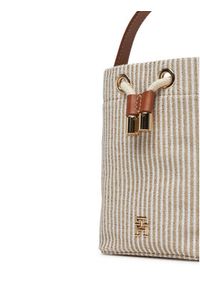 TOMMY HILFIGER - Tommy Hilfiger Torebka Th Premium Beach Le Bucket AW0AW17215 Beżowy. Kolor: beżowy #6