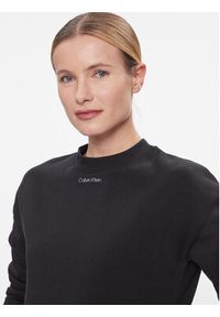 Calvin Klein Bluza Metallic Micro Logo Sweatshirt K20K206961 Czarny Regular Fit. Kolor: czarny. Materiał: bawełna, syntetyk #5