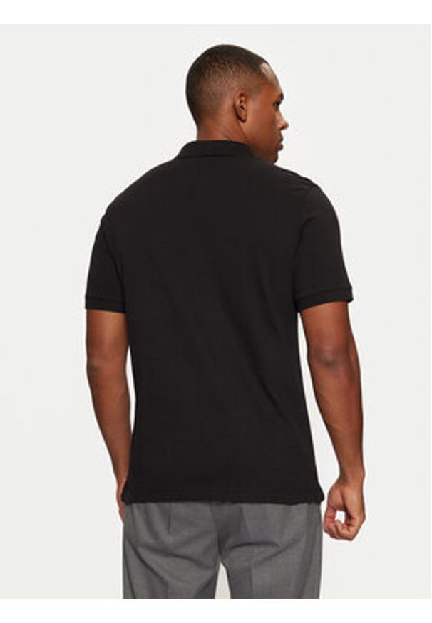 Calvin Klein Polo K10K111196 Czarny Slim Fit. Typ kołnierza: polo. Kolor: czarny. Materiał: bawełna