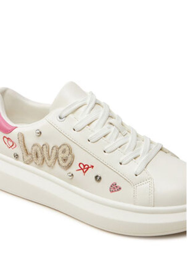 Aldo Sneakersy Loverly 13934178 Biały. Kolor: biały. Materiał: skóra