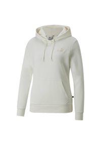 Bluza damska Puma ESS+ Embroidery Hoodie FL. Kolor: biały #1