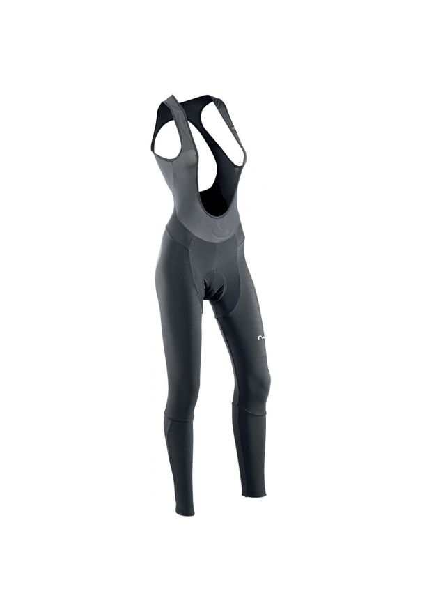 NORTHWAVE - Damskie spodenki na szelkach i w pasie Northwave Active MS. Kolor: czarny. Długość: długie. Sezon: zima. Sport: kolarstwo