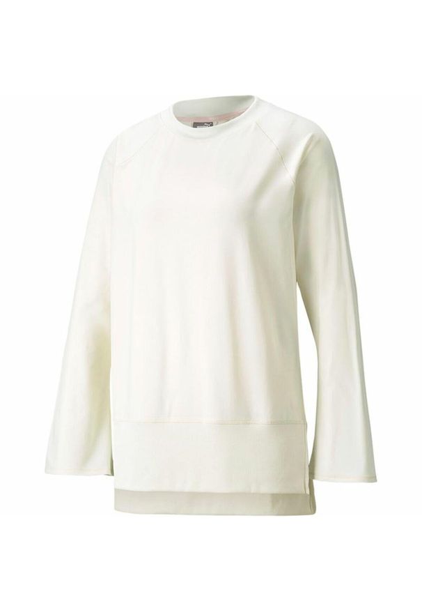 Bluza bez kaptura Damska Puma Studio Yogini LT Bell Biały. Typ kołnierza: bez kaptura. Kolor: beżowy, wielokolorowy, biały. Sport: fitness