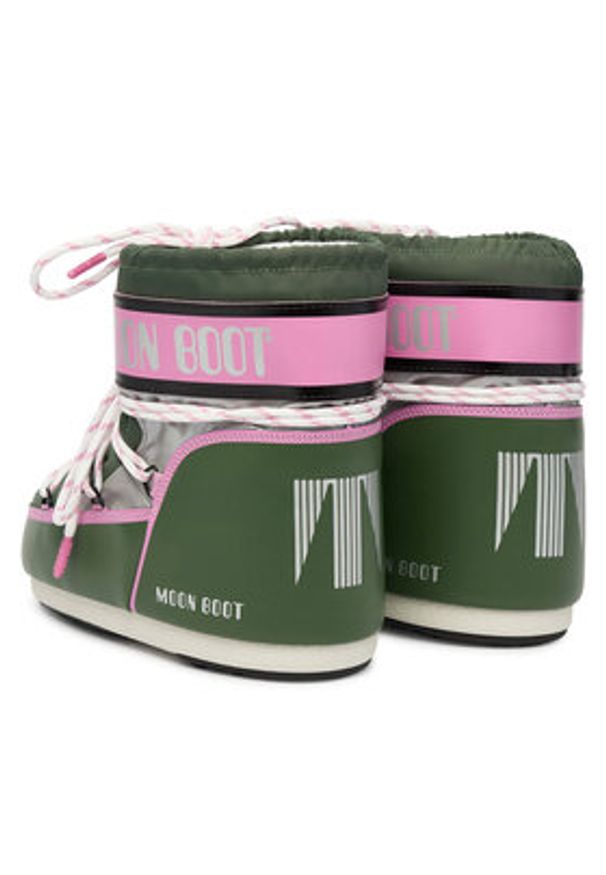 Moon Boot Śniegowce Mb Icon Low Space Racing 80D1409650 Szary. Kolor: szary. Materiał: materiał