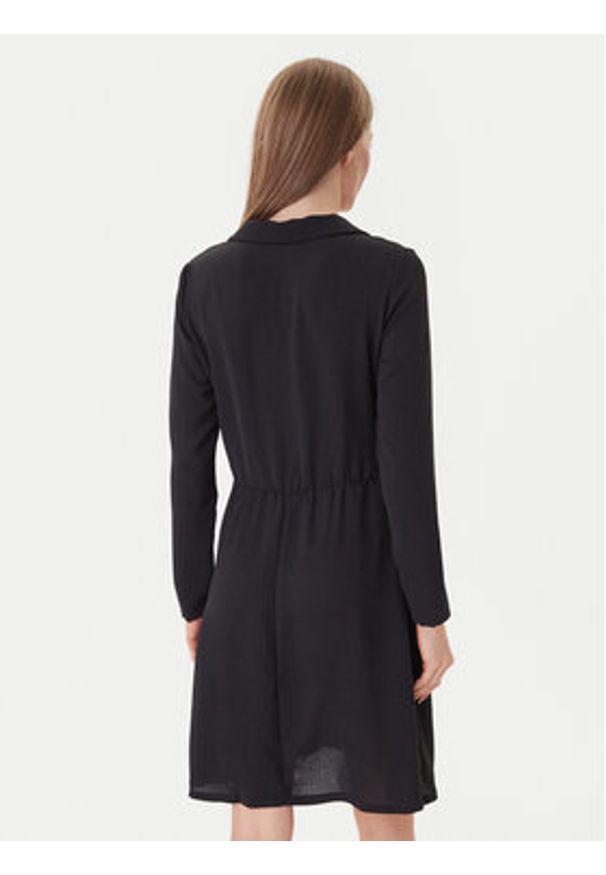 Morgan Sukienka koszulowa 251-RBREST Czarny Regular Fit. Kolor: czarny. Materiał: syntetyk. Typ sukienki: koszulowe