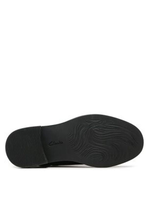 Clarks Botki Maye Strap 261680754 Czarny. Kolor: czarny. Materiał: skóra, nubuk