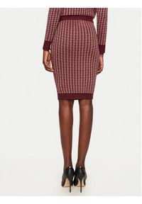 Fracomina Spódnica ołówkowa FS24WG4004K536F8 Bordowy Slim Fit. Kolor: czerwony. Materiał: syntetyk, wiskoza #3