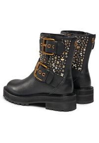 Kurt Geiger Botki 225-Hackney Biker Boot 546505109 Czarny. Kolor: czarny. Materiał: skóra #4