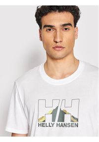 Helly Hansen T-Shirt Nord Graphic 62978 Biały Regular Fit. Kolor: biały. Materiał: bawełna, syntetyk