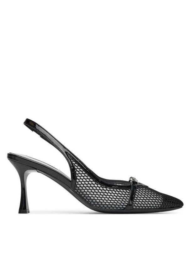 Karl Lagerfeld - KARL LAGERFELD Sandały Sienna KL32704A Czarny. Kolor: czarny. Materiał: materiał