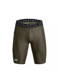 Długie szorty z kieszeniami Under Armour HeatGear. Kolor: zielony, biały, wielokolorowy. Długość: długie. Sport: bieganie, fitness #1