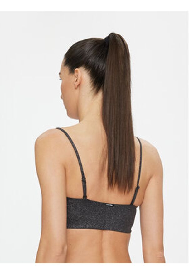 Calvin Klein Swimwear Góra od bikini KW0KW02275 Czarny. Kolor: czarny. Materiał: syntetyk
