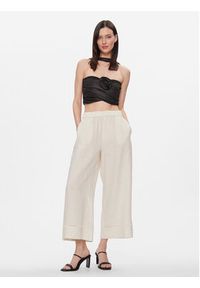 Max Mara Leisure Kuloty Brama 2416131048 Écru Relaxed Fit. Materiał: len