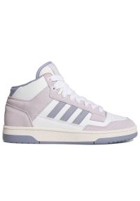 Adidas - Buty damskie adidas Sportswear Rapid Court Mid JP5873 - multikolor. Okazja: na co dzień. Wysokość cholewki: za kostkę. Kolor: wielokolorowy. Materiał: materiał, skóra, syntetyk, guma. Szerokość cholewki: normalna
