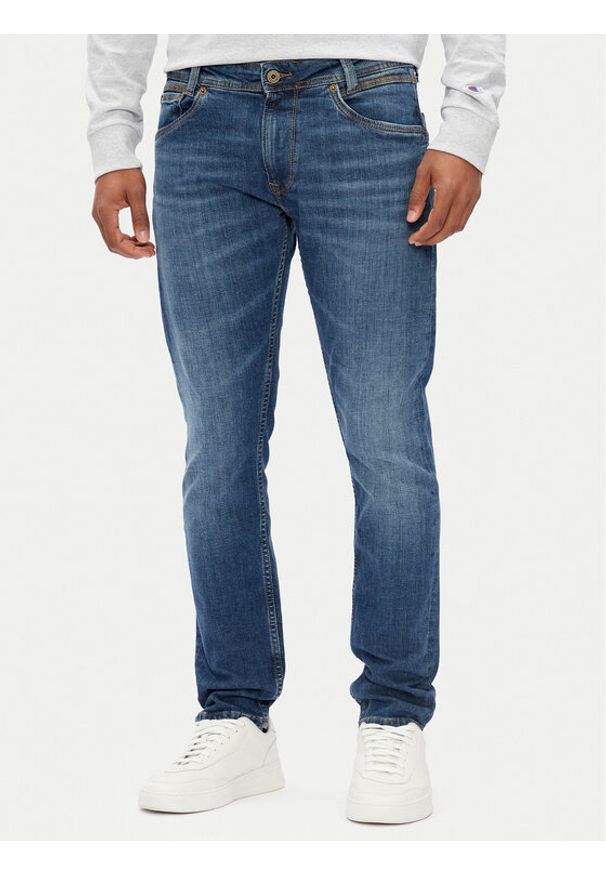 Pepe Jeans Jeansy PM207391 Niebieski Tapered Fit. Kolor: niebieski