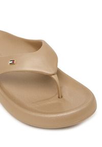 TOMMY HILFIGER - Tommy Hilfiger Japonki Pearlized FW0FW09201 Beżowy. Kolor: beżowy. Materiał: syntetyk #6