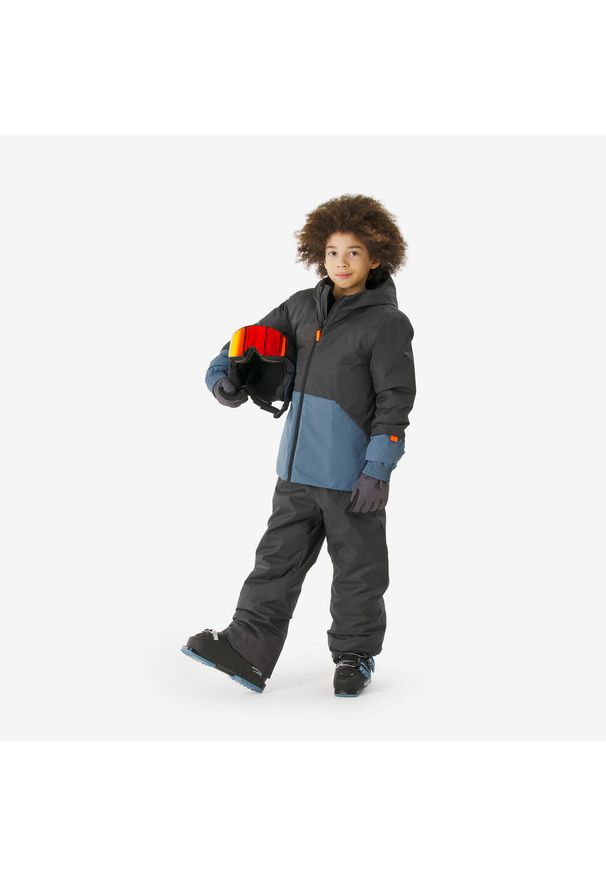 WEDZE - Kurtka narciarska dla dzieci Quechua 100. Kolor: wielokolorowy, niebieski, szary, różowy. Materiał: polar. Sezon: zima. Sport: narciarstwo