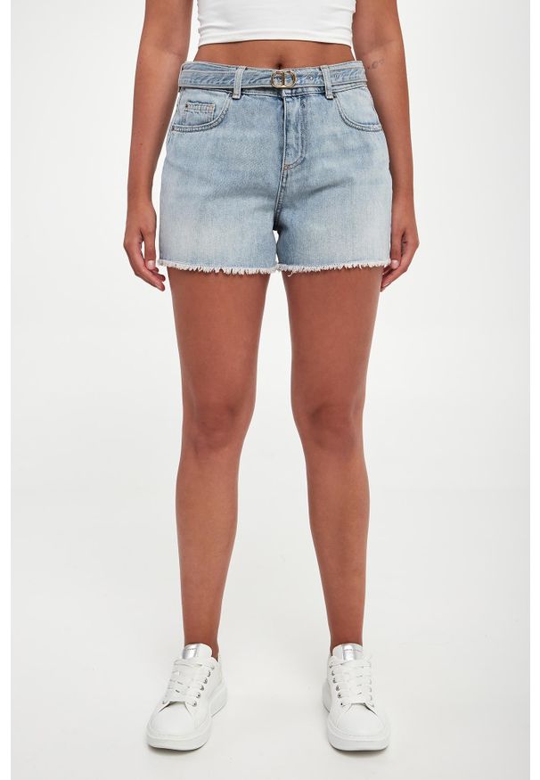 Twinset Milano - Spodenki damskie jeansowe TWINSET. Materiał: jeans