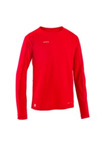 KIPSTA - Koszulka piłkarska z długim rękawem dla dzieci Kipsta Viralto Club. Kolor: czerwony. Materiał: materiał. Długość rękawa: długi rękaw. Długość: długie. Sport: piłka nożna #1