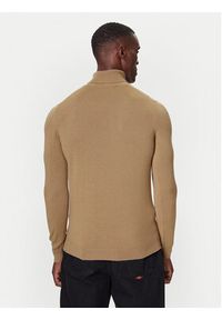 Karl Lagerfeld - KARL LAGERFELD Golf 655058 554399 Beżowy Regular Fit. Typ kołnierza: golf. Kolor: beżowy. Materiał: wełna #4