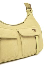 Pinko - PINKO Torebka Cargo Bag Classic PE 25 PLTT 102794 A29N Zielony. Kolor: zielony. Materiał: skórzane, zamszowe