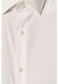 Strellson - Koszula. Typ kołnierza: kołnierzyk klasyczny. Kolor: biały. Materiał: tkanina, bawełna, poliamid, elastan. Długość: długie. Wzór: gładki. Styl: elegancki, klasyczny #7