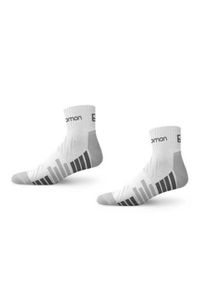 salomon - Skarpety sportowe bawełniane Salomon Active 2PAK. Kolor: biały, szary, wielokolorowy. Materiał: bawełna