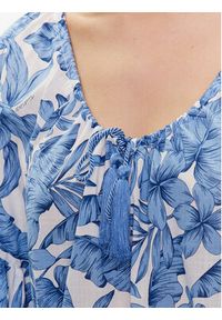 TwinSet - TWINSET Sukienka letnia 231LM2PCC Niebieski Regular Fit. Kolor: niebieski. Materiał: bawełna. Sezon: lato