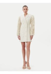 Bruuns Bazaar Sukienka koktajlowa Rubysus Tiwa BBW4443 Écru Regular Fit. Materiał: syntetyk. Styl: wizytowy #3