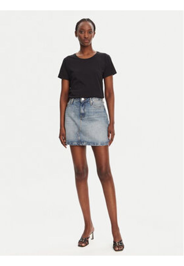 Liu Jo Sport T-Shirt TA5180 JS923 Czarny Regular Fit. Kolor: czarny. Materiał: bawełna. Styl: sportowy