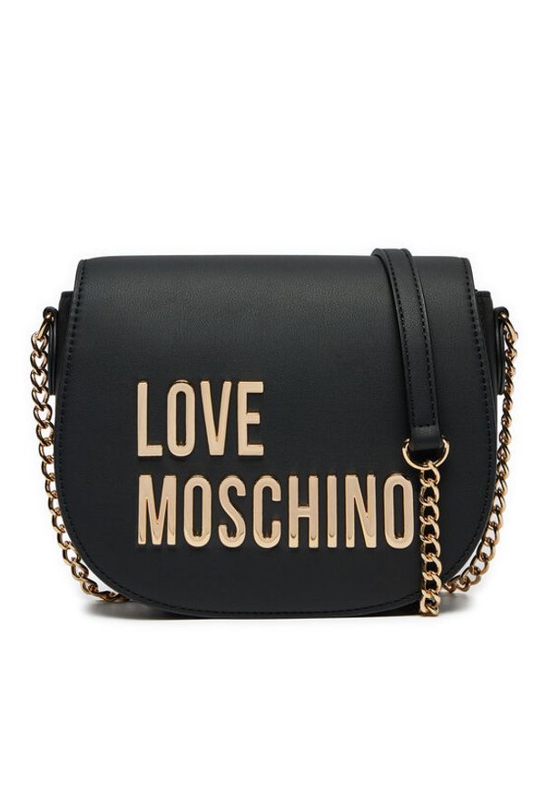 Love Moschino - LOVE MOSCHINO Torebka JC4194PP1LKD0000 Czarny. Kolor: czarny. Materiał: skórzane