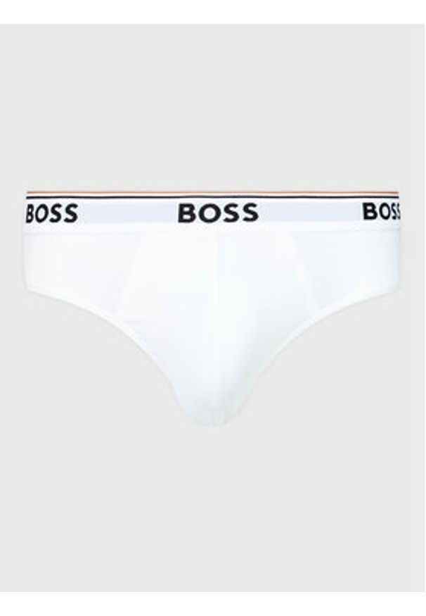 BOSS - Boss Komplet 3 par slipów Power 50475273 Biały. Kolor: biały. Materiał: bawełna