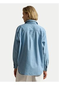 Polo Ralph Lauren Koszula jeansowa 211B17139001 Niebieski jasny Oversize. Typ kołnierza: polo. Kolor: niebieski. Materiał: bawełna #2